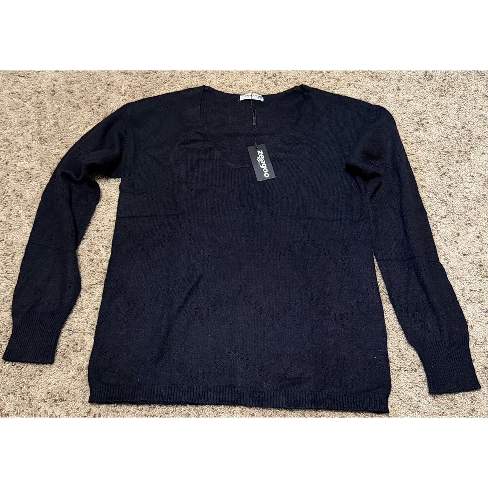 Zeagoo Women’s Sweater Black Size Medium